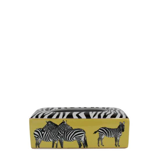 ZEBRA DESIGN RECTANGULAR TISSUE BOX